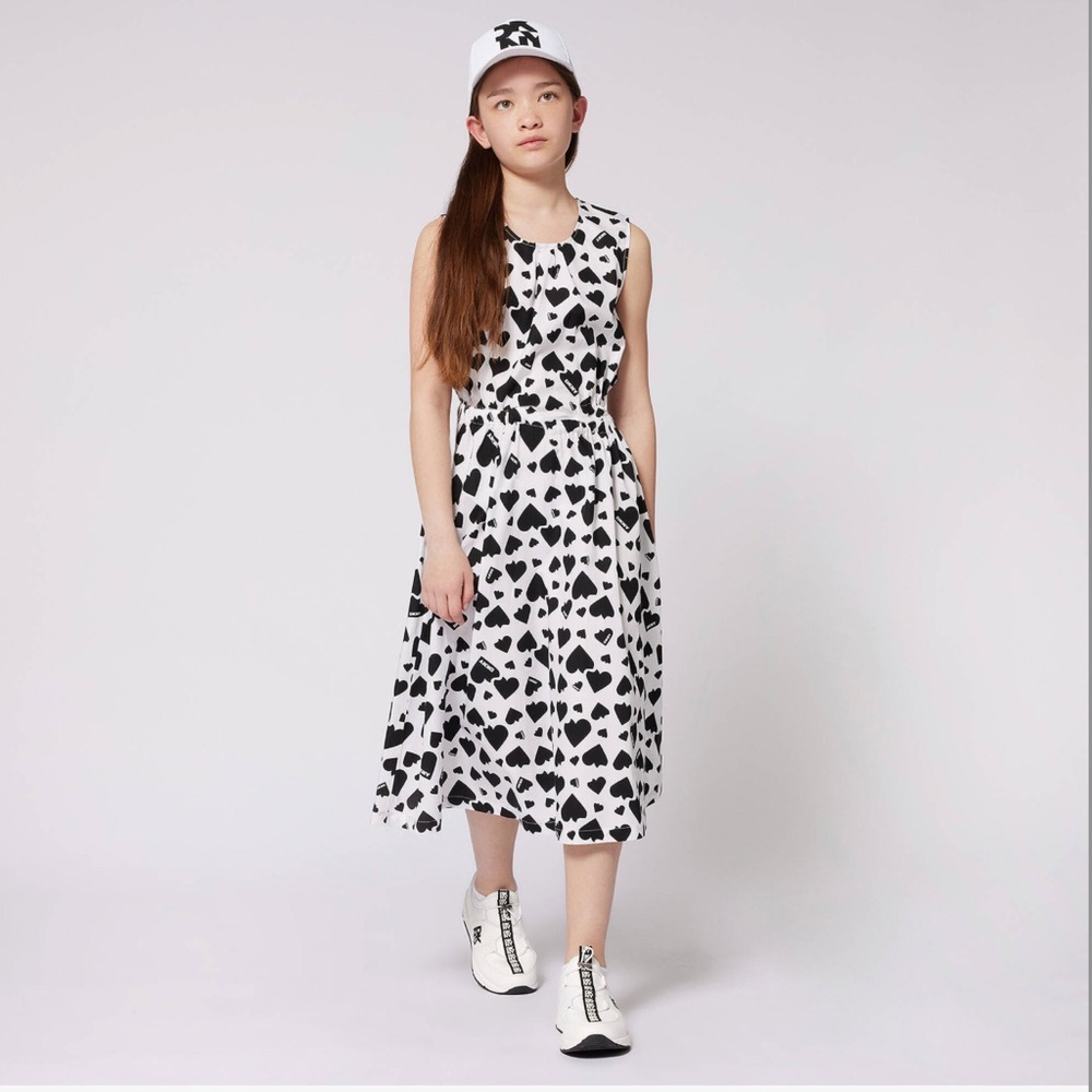 DKNY heart midi dress